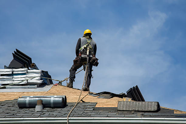 Professional Gutter Installation technician working in Santo Domingo Pueblo, NM